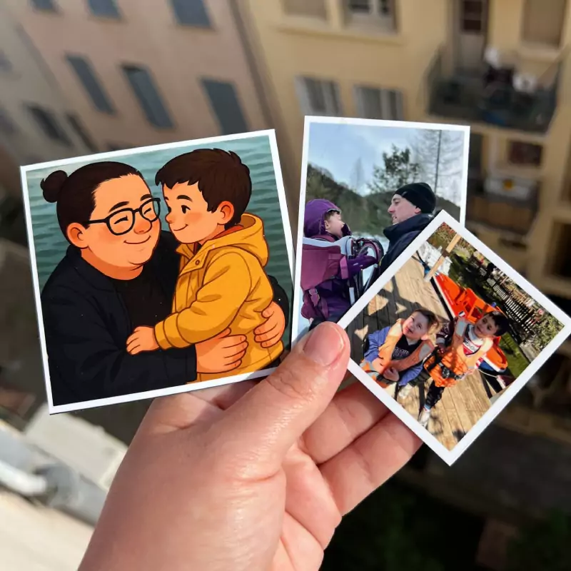 Photo magnets frigo trois tailles différentes