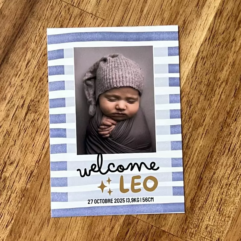Faire Part Naissance Magnet - Léo