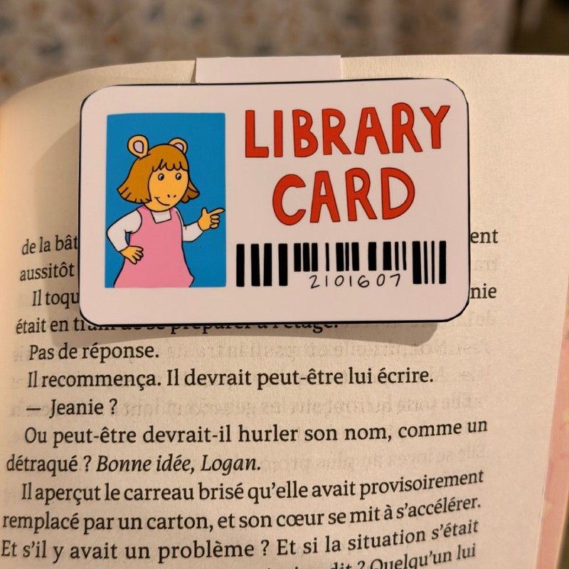 Marque page - Library Card - Diminou