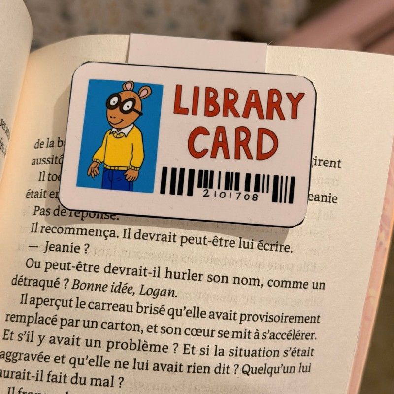 Marque page - Library Card - Arthur