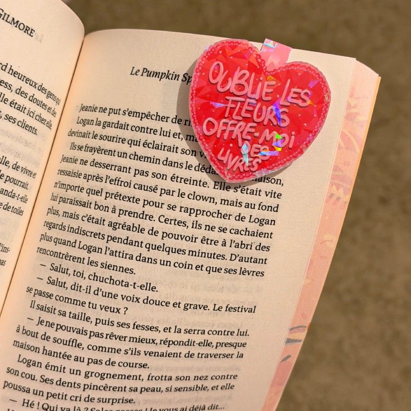 marque page aimante saint valentin